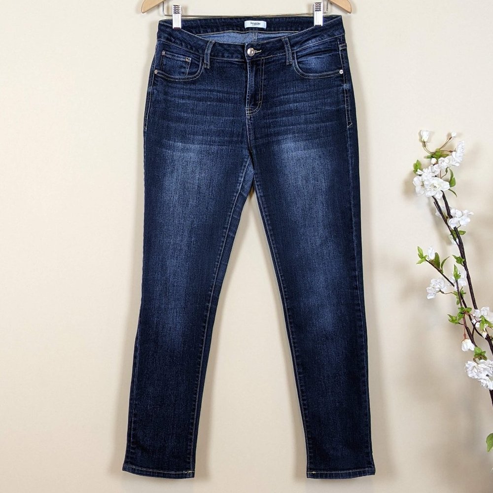Kensie Navy Jeans Slim Fit Size 8